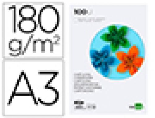 Cartolina liderpapel din a3 180 gr branco pack de 100 unidades , Liderpapel , 29702 , 8423473297029